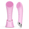 Heatable Vibrating Silicone Facial Cleansing Brush