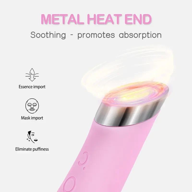 Heatable Vibrating Silicone Facial Cleansing Brush