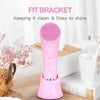 Heatable Vibrating Silicone Facial Cleansing Brush