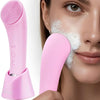 Heatable Vibrating Silicone Facial Cleansing Brush