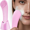 Heatable Vibrating Silicone Facial Cleansing Brush