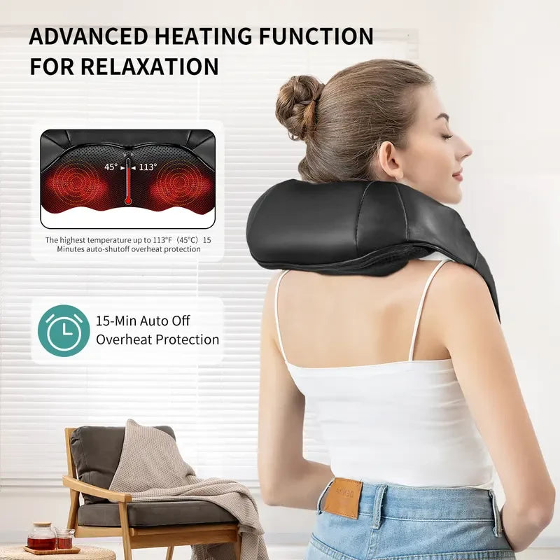 Shiatsu Neck and Back Massager with Heat