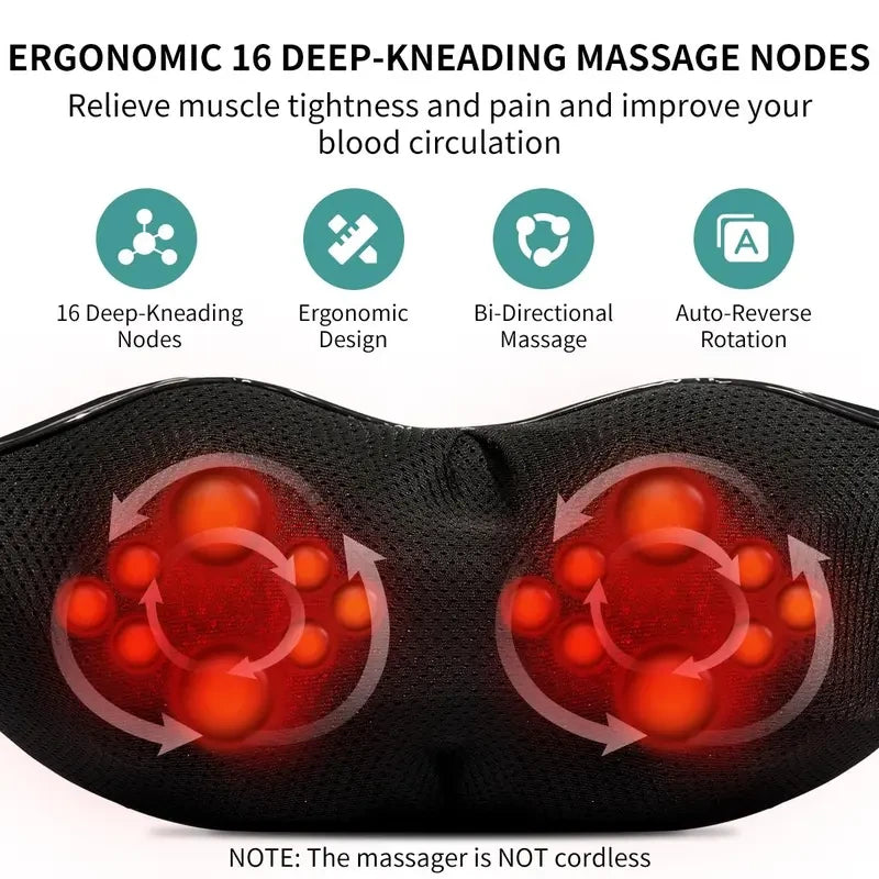 Shiatsu Neck and Back Massager with Heat