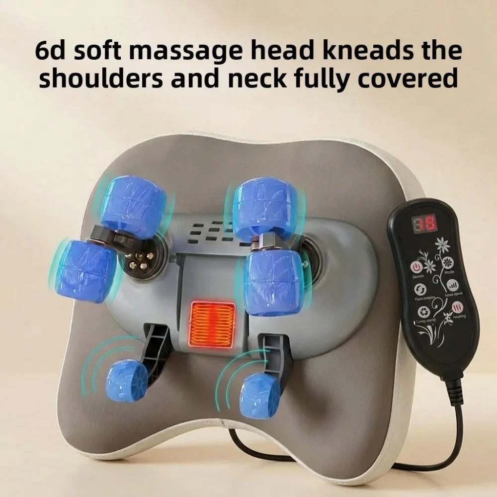 Wireless Electric Shiatsu Massage Pillow