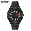 SANDA Rotating Rim Hub Quartz Watch