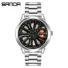 SANDA Rotating Rim Hub Quartz Watch