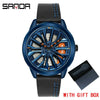 SANDA Rotating Rim Hub Quartz Watch