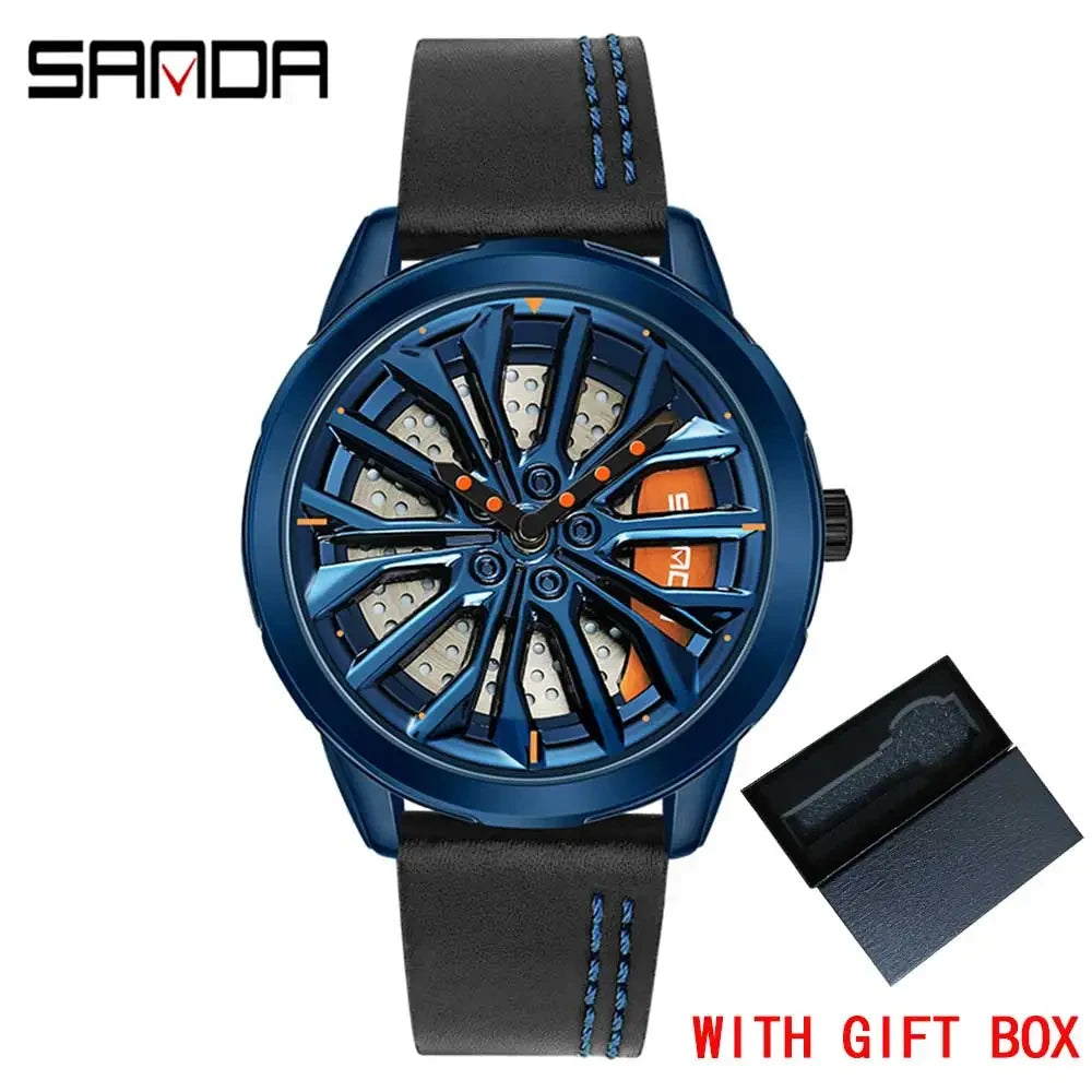 SANDA Rotating Rim Hub Quartz Watch