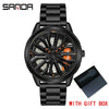 SANDA Rotating Rim Hub Quartz Watch