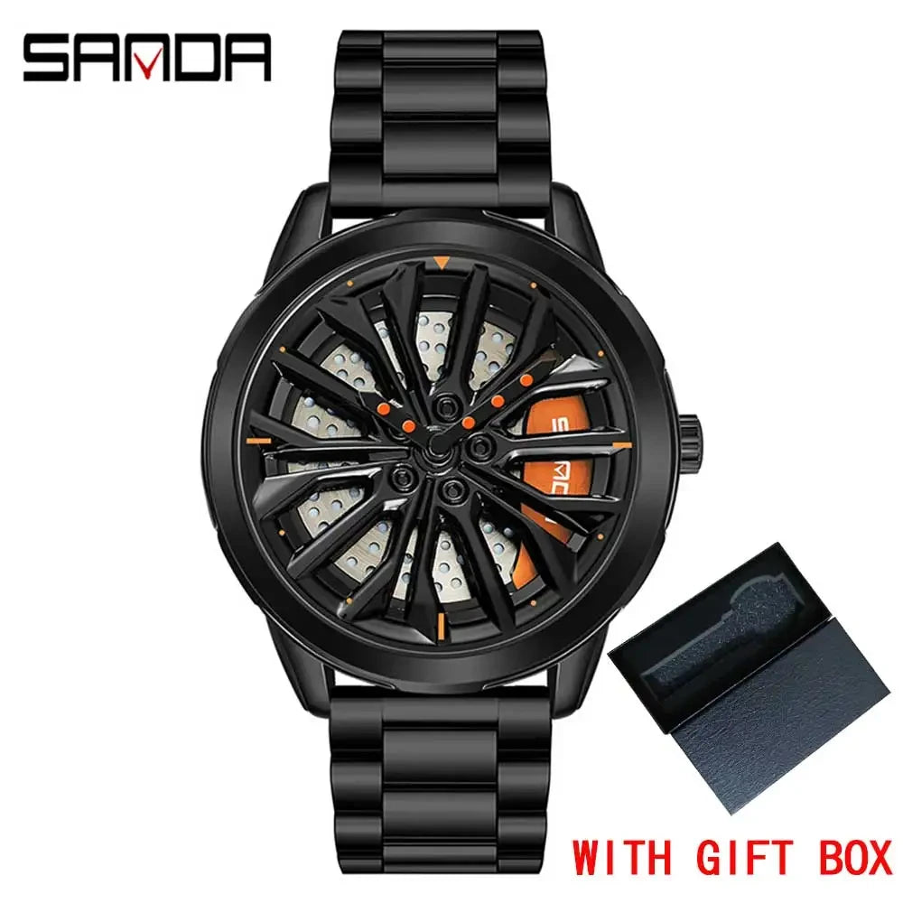SANDA Rotating Rim Hub Quartz Watch
