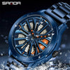 SANDA Rotating Rim Hub Quartz Watch