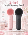 Heatable Vibrating Silicone Facial Cleansing Brush