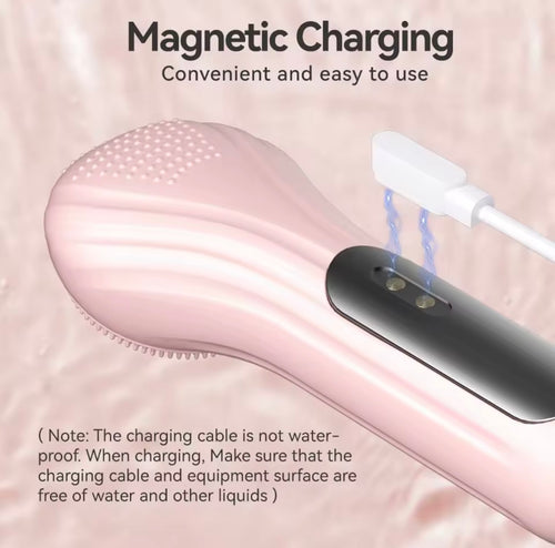Heatable Vibrating Silicone Facial Cleansing Brush
